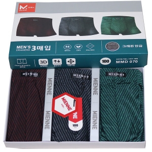 미엔느 스트라이프 헤링본 사각 드로즈 팬티_MMD070