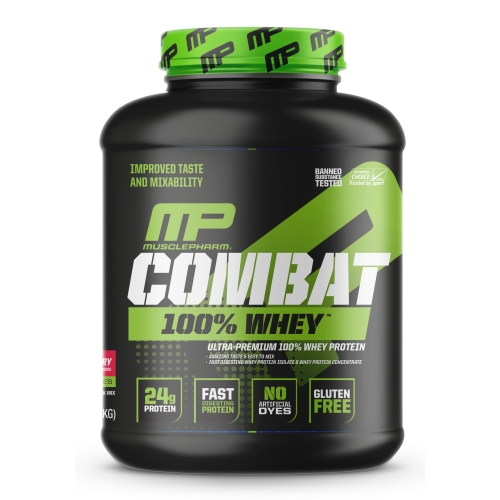 머슬팜 컴뱃 100% 웨이 프로틴 스트로베리 2.27kg