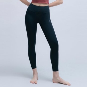 배럴 핏 플레인 8.5부 레깅스 블랙 BI1WFLG02BLK