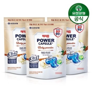 해피홈 파워캡슐 트리플 프로 베이비파우더 32개입