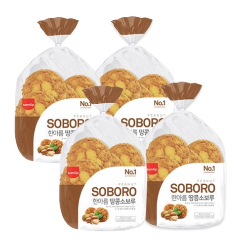 삼립  한아름 땅콩소보루빵 10입 4봉 40입 소보로빵