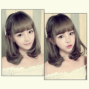 오너클랜 처피뱅 연출 단발  뱅스타일 가발 W5A8A6F