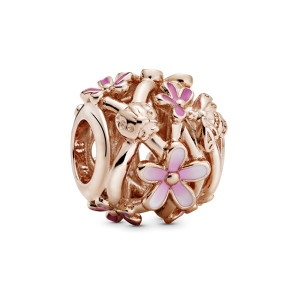 판도라  여성 로즈 오픈웍 데이지 플라워 참 788772C01