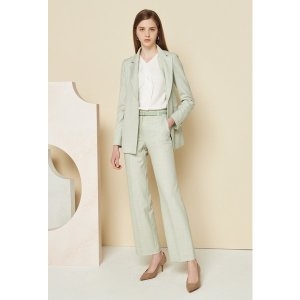 더아이잗(TheIzzat) 여성 심플 라인 자켓 바지 셋업 IM2JK01SL01