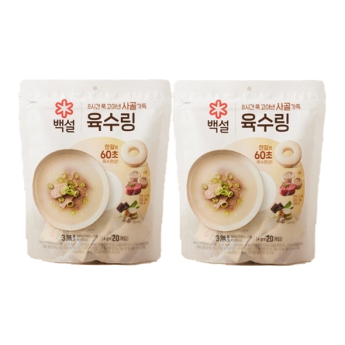 백설 사골가득 육수에는 1분링 80g(4gx20입)