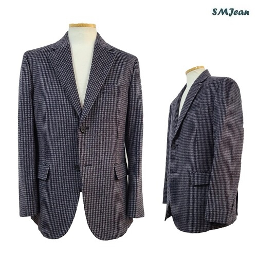 에스엠진 남성 울모직 콤비자켓 중년 캐주얼 자켓 남자 마이 캐주얼 정장 잔피엘 겨울 자켓 SMJ1022