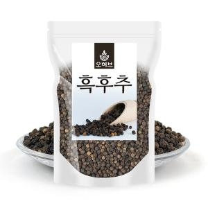오허브 흑후추 통후추 알후추 블랙페퍼 1kg 500gx2