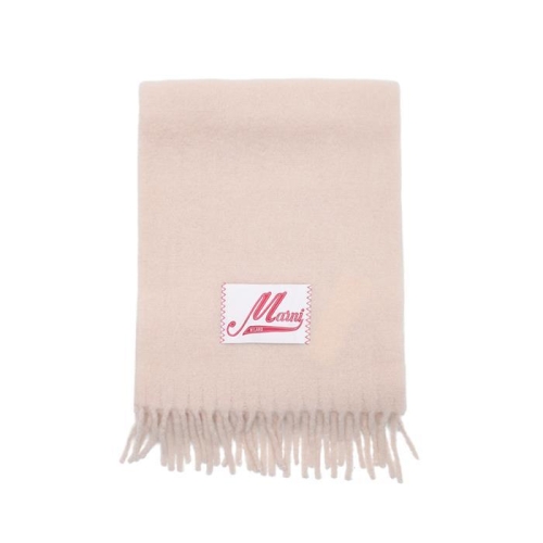 마르니 남여공용 로고패치 알파카 울 블랜드 머플러 핑크 SCMC0059Y0UTW918-00C12