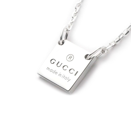 구찌  YBB223514001 223514 J8400 8106 스퀘어 실버 목걸이