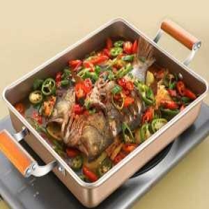 사각  전골 냄비 업소용 샤브샤브 떡볶이팬 차박