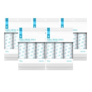 자우버탁코리아 자우버탁 사선컷팅 돌돌이 테이프클리너 리필 15롤 3롤x5봉지 대용량 돌돌이