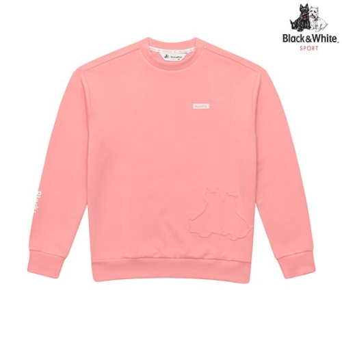 블랙앤화이트 여성 맨투맨 티셔츠 9403LXSR_BLACK