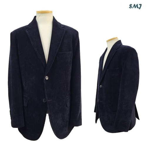 에스엠진 SMJ2036 코듀로이 정장 자켓 중년 남성 블랙 콤비 일반핏 겨울