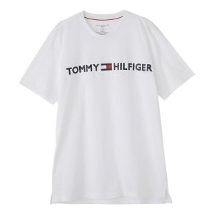타미힐피거 모던 로고 크루넥 반팔티 화이트 / 09T3928-100