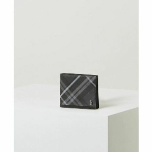 헤지스 체크 가죽 반지갑_HJWA4E866BK