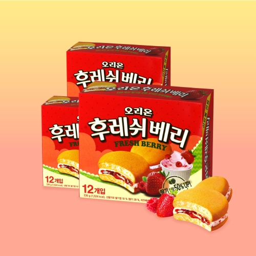 오리온  후레쉬베리 336g
