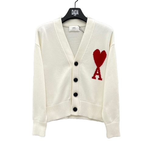 아미 빅하트 오버핏 울 가디건 BFHKC001 화이트 M