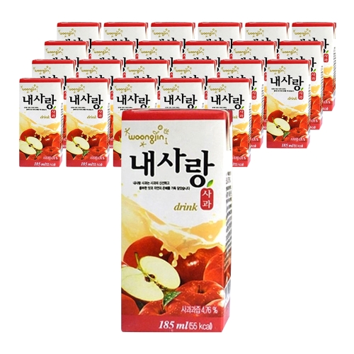 웅진식품 내사랑 포도 사과 오렌지 드링크팩 185ml 24팩 - 에누리 가격비교