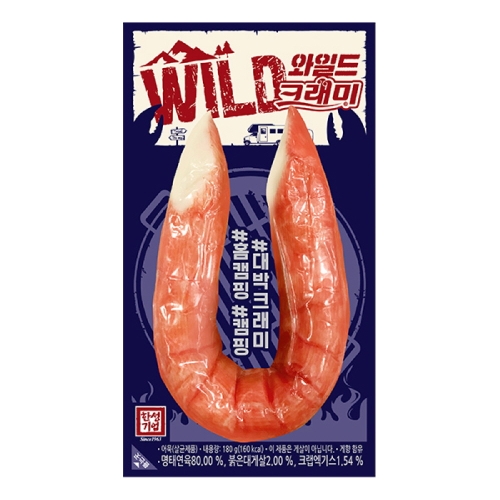 한성기업  와일드 크래미 180g 1봉지 킹크랩 다이어트 힐링간식