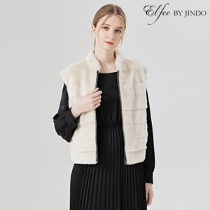 진도 Elfee 리버시블 집업 밍크 휘메일 베스트 K7W6EV26