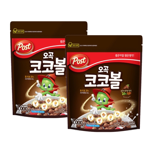 동서식품 포스트 오곡코코볼 1kg X 2