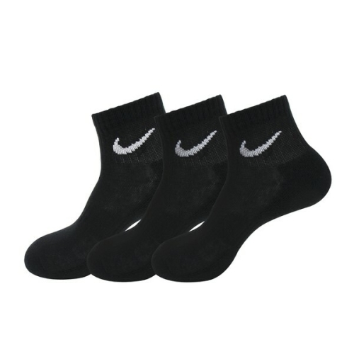 나이키 에브리데이 쿠션 앵클 3팩 양말 블랙 SX7667-010