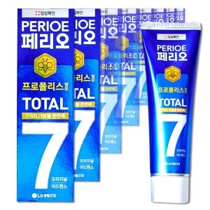 LG생활건강 페리오 토탈7 오리지널 치약 120g