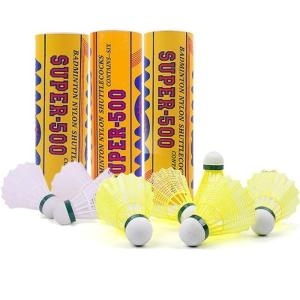 모아  SUPER-500 셔틀콕 나일론 M 1doz 6pcs
