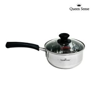 퀸센스  인덕션 라면냄비 편수 18cm 가스레인지 뚜껑포함 스텐