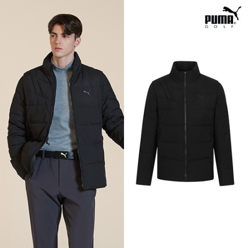 푸마  골프 골프 웜셀 다운 스윙자켓 남성 블랙