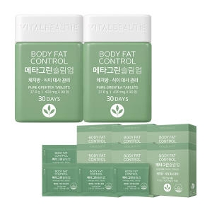 바이탈뷰티 메타그린 슬림업 420mg 90일분 30일분 2개 + 5일분 6개