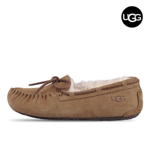 UGG 여성 다코타 모카신 체스트넛  털신_5296-CHE