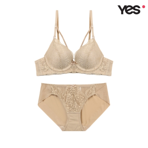 YES 올리브 베이지 헴팬티 세트_YSWBZ613YSWPZ614