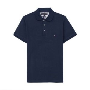 타미힐피거 TH 1985 에센셜 폴로 반팔 티셔츠 남자 카라 피케 PK_MW0MW17771DW5
