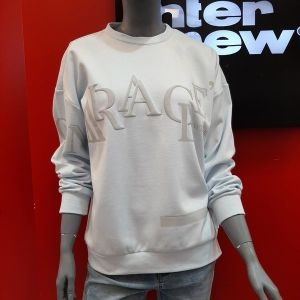 인터크루 여성 루즈핏 빅레터 맨투맨 SWITV4TM57ASB