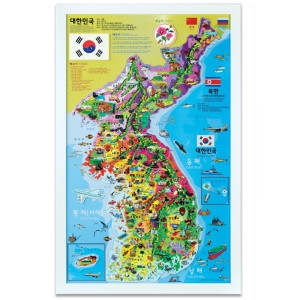 바니랜드 우리나라지도 자석퍼즐