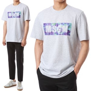 MSGM 잉크블리드 스퀘어로고 티/2840MM234 207096 94