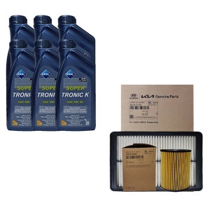 아랄  슈퍼트로닉 K 5W30 6L + 순정필터 기아 K7 프리미어 2.5 가솔린