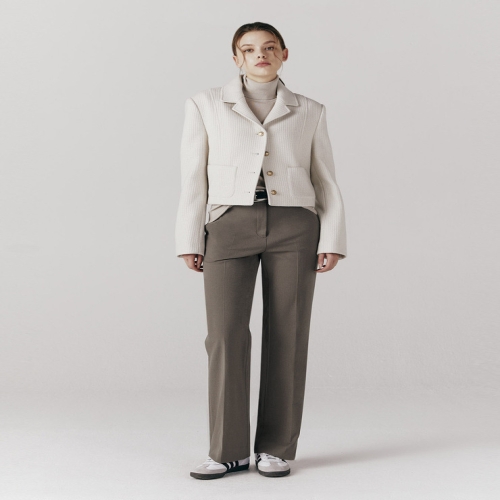 지오다노 여 브러시드 부츠컷 슬랙스 413916