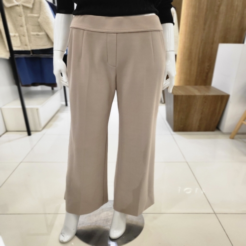 조이너스 기모 허리 밴딩 밑단 컷팅 롱 와이드 바지 JADW0-WPL900 2513427 66 베이지