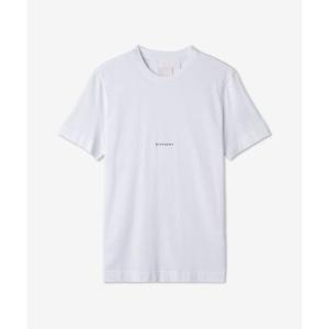 지방시 남성 프린트 저지 슬림 반소매 티셔츠 화이트 / BM71F83Y6B100 PRINT JERSEY SLIM