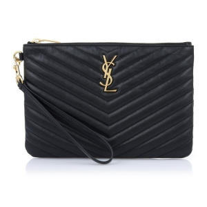 생로랑 마틀라세 레더 모노그램 파우치 클러치_379039 CWU01 1000