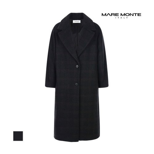 마레몬떼 체크 볼륨소매 투버튼 롱코트_M22OMCT31S0 564887_M22OMCT31S0