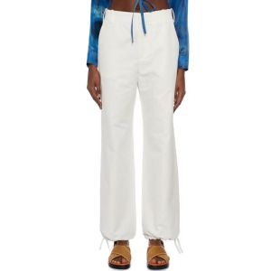 마르니 스트레이트 팬츠 FPAMA0390X0UTN90300W03 White White