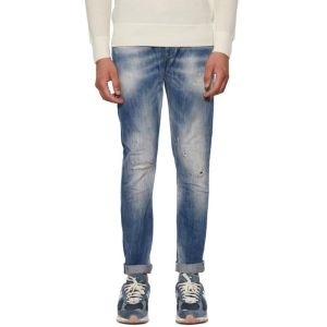 돈답 스트레이트 팬츠 EUP232DS0107UDI5DU800 Blue Blue