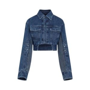 오프화이트 아우터 OWYE044S23DEN001 BLUE 관부가세 포함