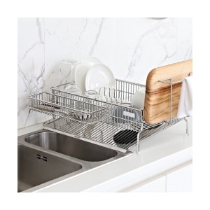 로긴  올스텐 경사형 식기건조대 1단 가로/세로 풀세트