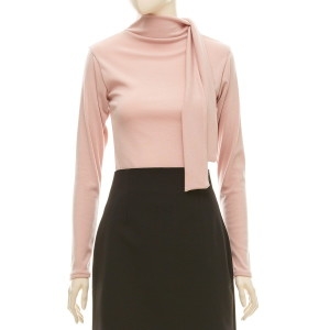 4CUS 리본디테일티셔츠 FFS1A7TS0020