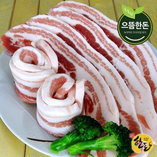 으뜸한돈  국내산 한돈 냉장 삼겹살 구이용 500g