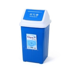다모아  사각휴지통 4호 20L 스윙형 쓰레기통 분리수거